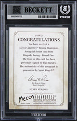 Iran Barkley Signed 2010 Ringside Boxing #AJB2 Card Auto Grade 10! BAS Slabbed