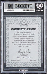 Angelo Dundee Signed 2008 Sportkings Silver #ADUN2 Card Auto GM 10! BAS Slabbed