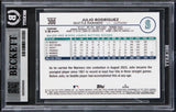 Mariners Julio Rodriguez Signed 2024 Topps Chrome #300 Card Auto 10! BAS Slabbed
