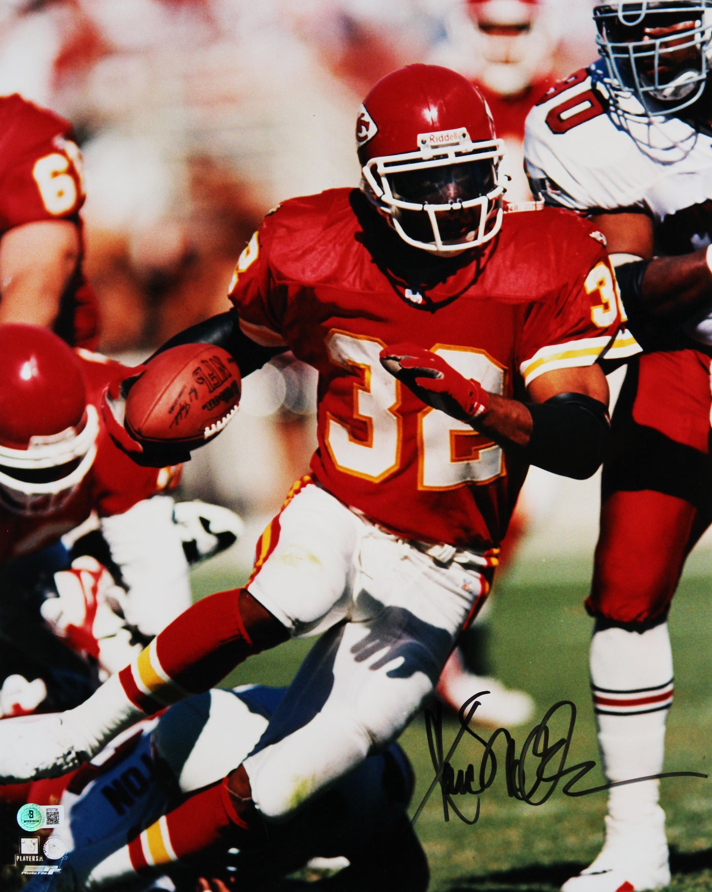 Chiefs Marcus Allen Authentic Signed 16x20 Photo Autographed BAS #BT57736