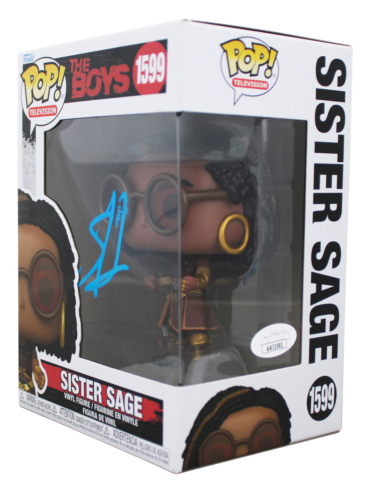 Susan Heyward The Boys Signed Sister Sage #1599 Funko Pop Figure JSA #AW31982