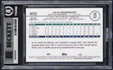 Mariners Julio Rodriguez Signed 2024 Topps Holiday #H153 Card Auto 10! BAS Slab