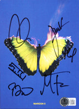 Maroon 5 (6) Levine, Farrar +4 Signed Love Is Like Insert w/ Album & Vinyl BAS