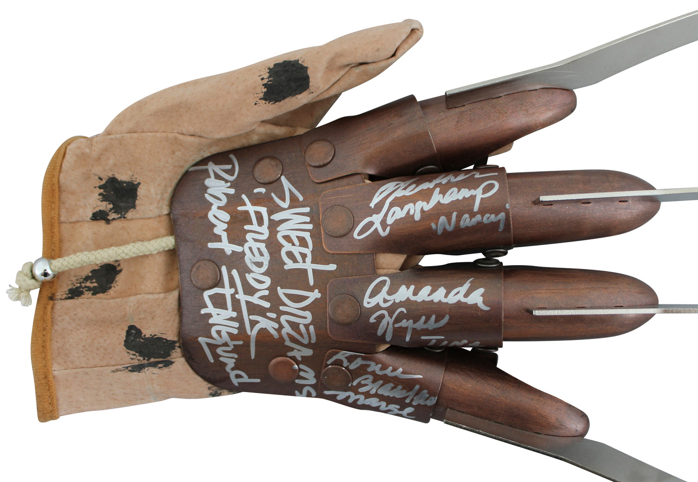 (4) Englund, Langenkamp, Wyss +1 Signed Deluxe Metal Freddy Krueger Glove BAS