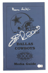 Cowboys (3) Smith, Irvin & Switzer Signed SB XXX Media Guide BAS #AE13402
