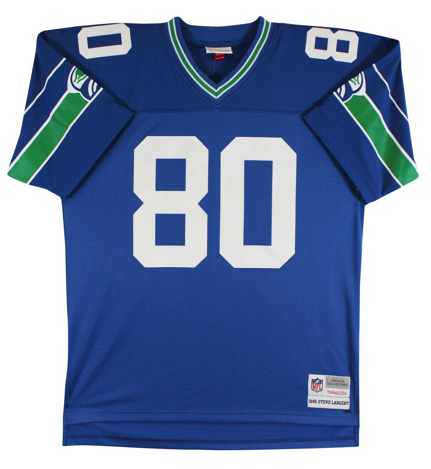 Seahawks Steve Largent "HOF 95" Signed Blue Mitchell & Ness Jersey BAS #BT57749