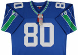 Seahawks Steve Largent "HOF 95" Signed Blue Mitchell & Ness Jersey BAS #BT57749