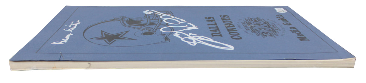 Cowboys (3) Smith, Irvin & Switzer Signed SB XXX Media Guide BAS #AE13402