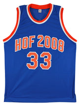 Patrick Ewing Authentic Signed Blue Pro Style Jersey Autographed BAS