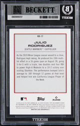 Mariners Julio Rodriguez Signed 2022 Bowman #RR17 Rookie Card Auto 10! BAS Slab