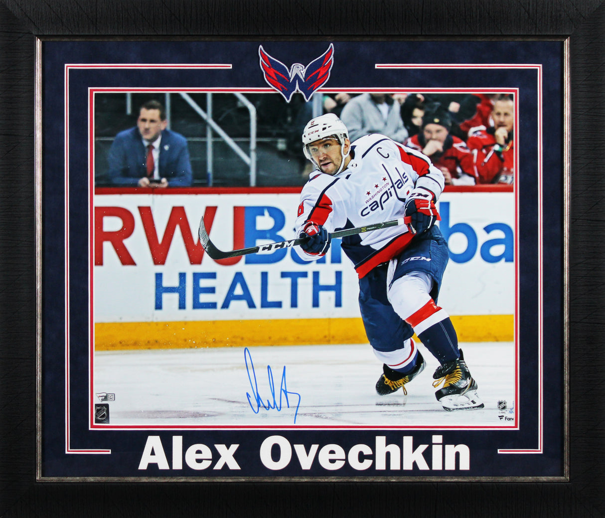Capitals Alex Ovechkin Authentic Signed 16x20 Horizontal Framed Photo Fanatics