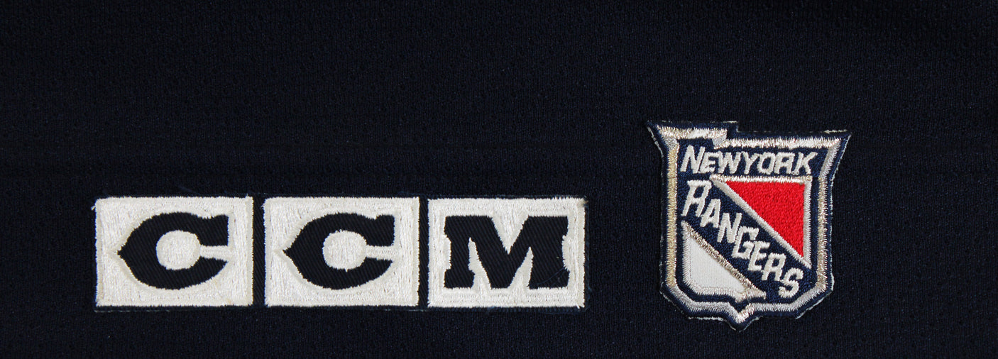 Rangers Wayne Gretzky Authentic Signed Navy CCM Jersey Autographed BAS #AE13942