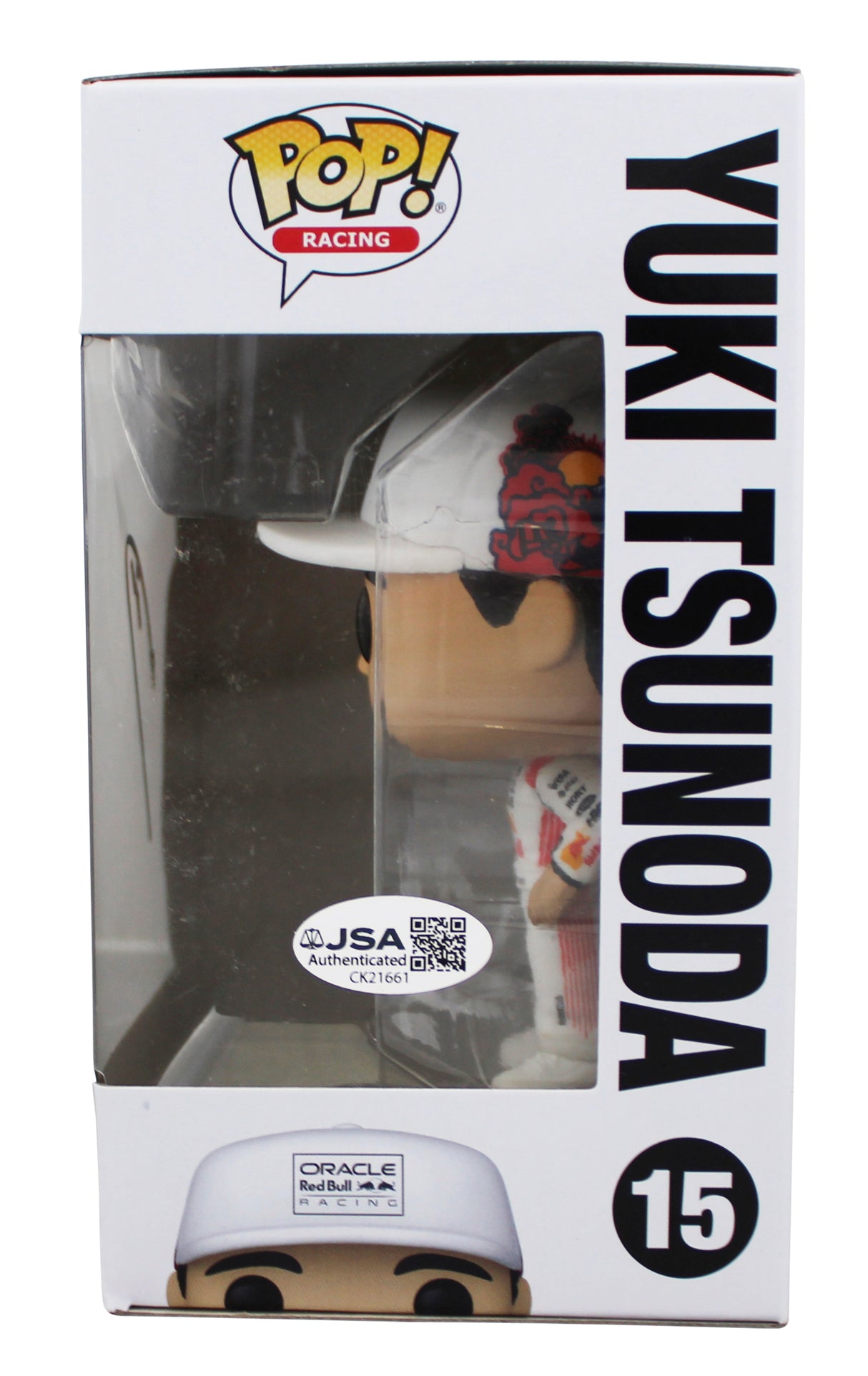 Yuki Tsunoda Formula 1 Authentic Signed #15 Funko Pop Vinyl Figure JSA #CK21661