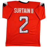 Patrick Surtain II "2024 DPOY" Signed Orange Pro Style Jersey BAS Wit #2W942939