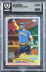 Mariners Julio Rodriguez Signed 2024 Topps #T89C44 Card Auto GM 10! BAS Slabbed