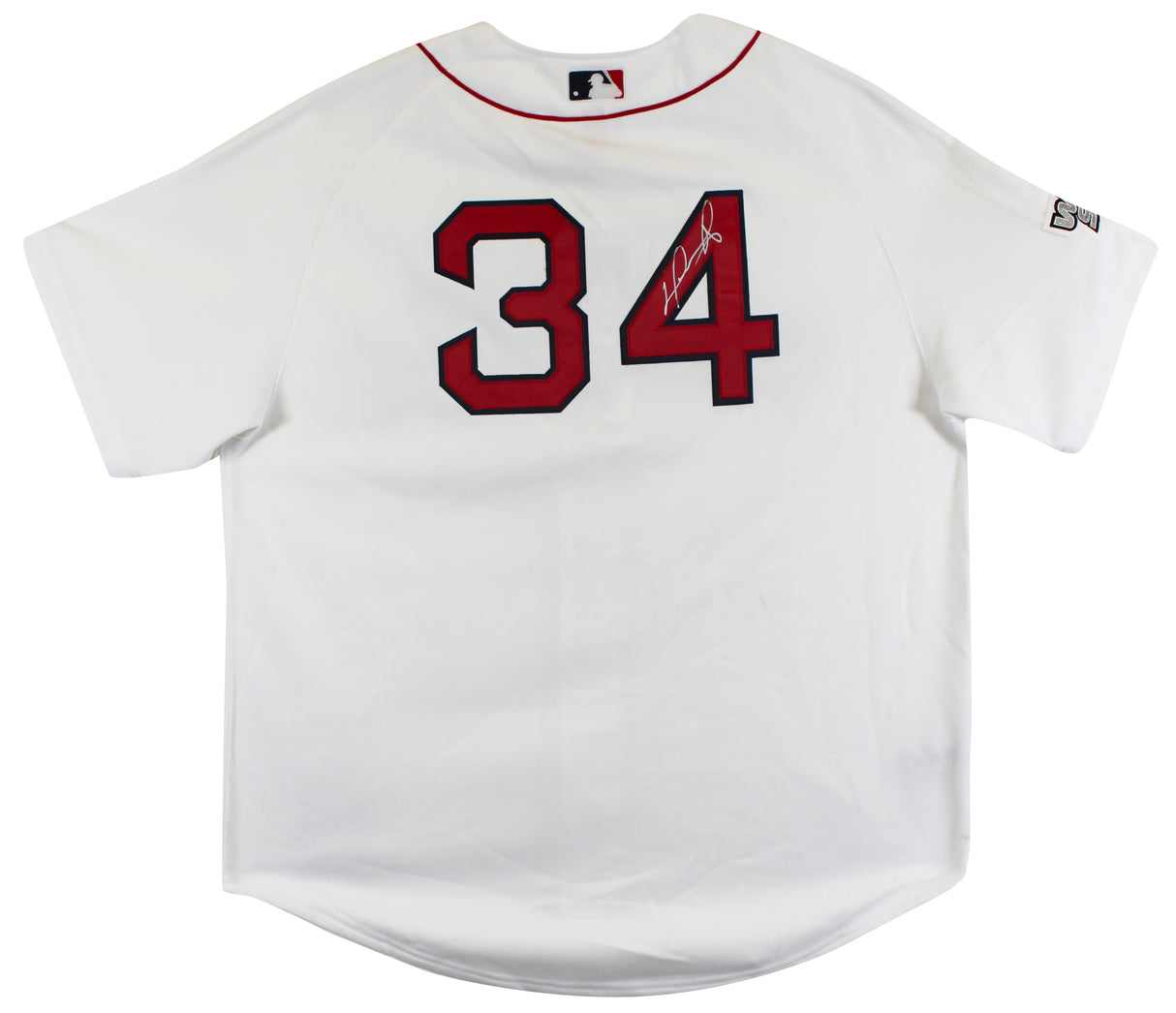 Red Sox David Ortiz Signed White Alternate Majestic Jersey BAS Witness #2W964332