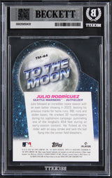 Mariners Julio Rodriguez Signed 2024 Topps BL #TM44 Card Auto GM 10! BAS Slabbed