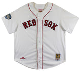 Red Sox David Ortiz Signed White 2004 WS Logo M&N CC Jersey BAS Wit #2W964332