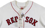 Red Sox David Ortiz Signed White 2004 WS Logo M&N CC Jersey BAS Wit #2W964332