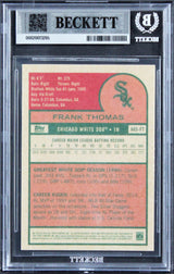 White Sox Frank Thomas Signed 1990 Topps #414 Rookie Card Auto 10! BAS Slabbed