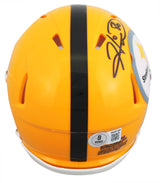 Steelers Hines Ward Signed 1962 Throwback Speed Mini Helmet w/ Case BAS Witness