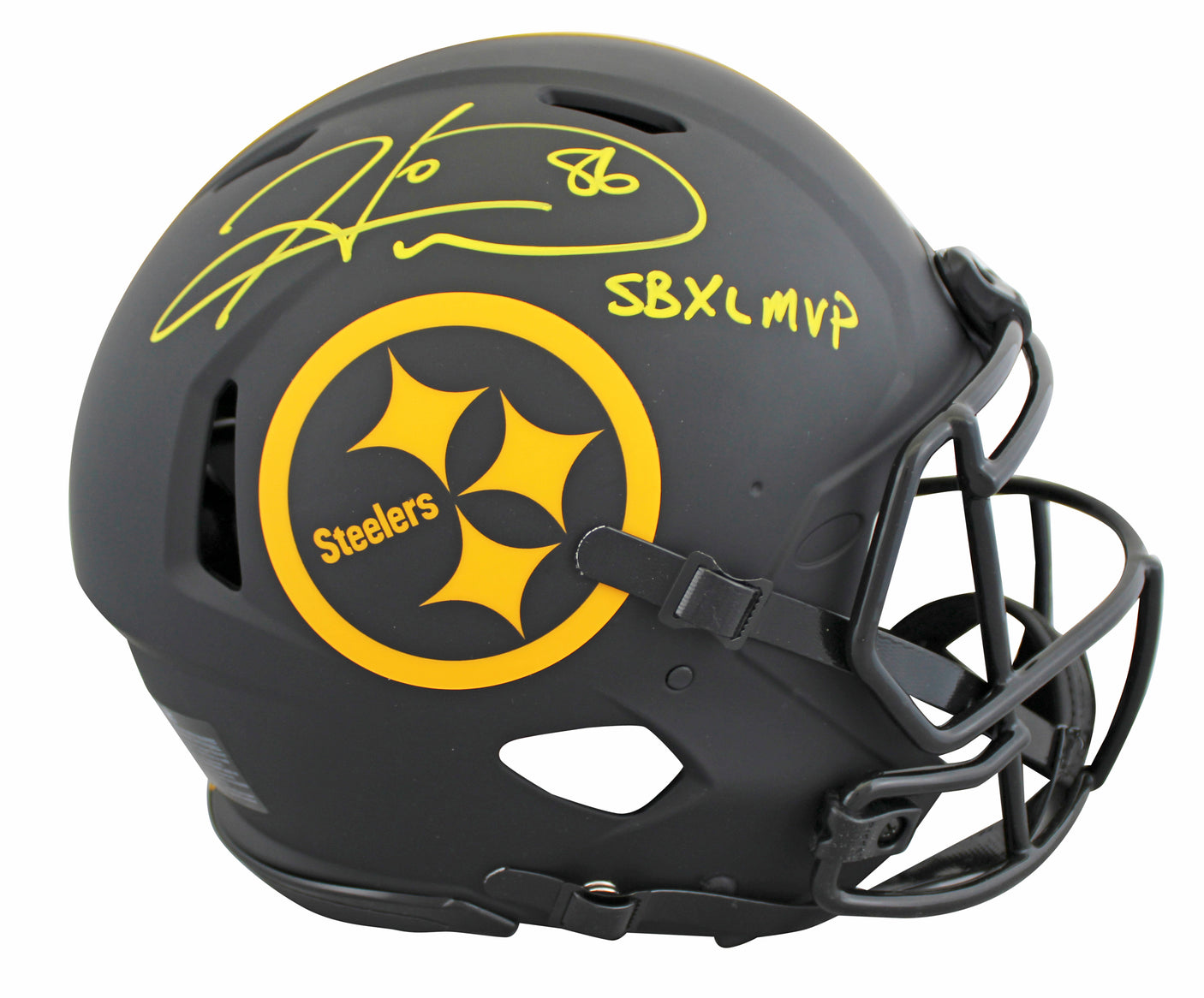 Steelers Hines Ward "SB XL MVP" Signed Eclipse F/S Speed Proline Helmet BAS Wit