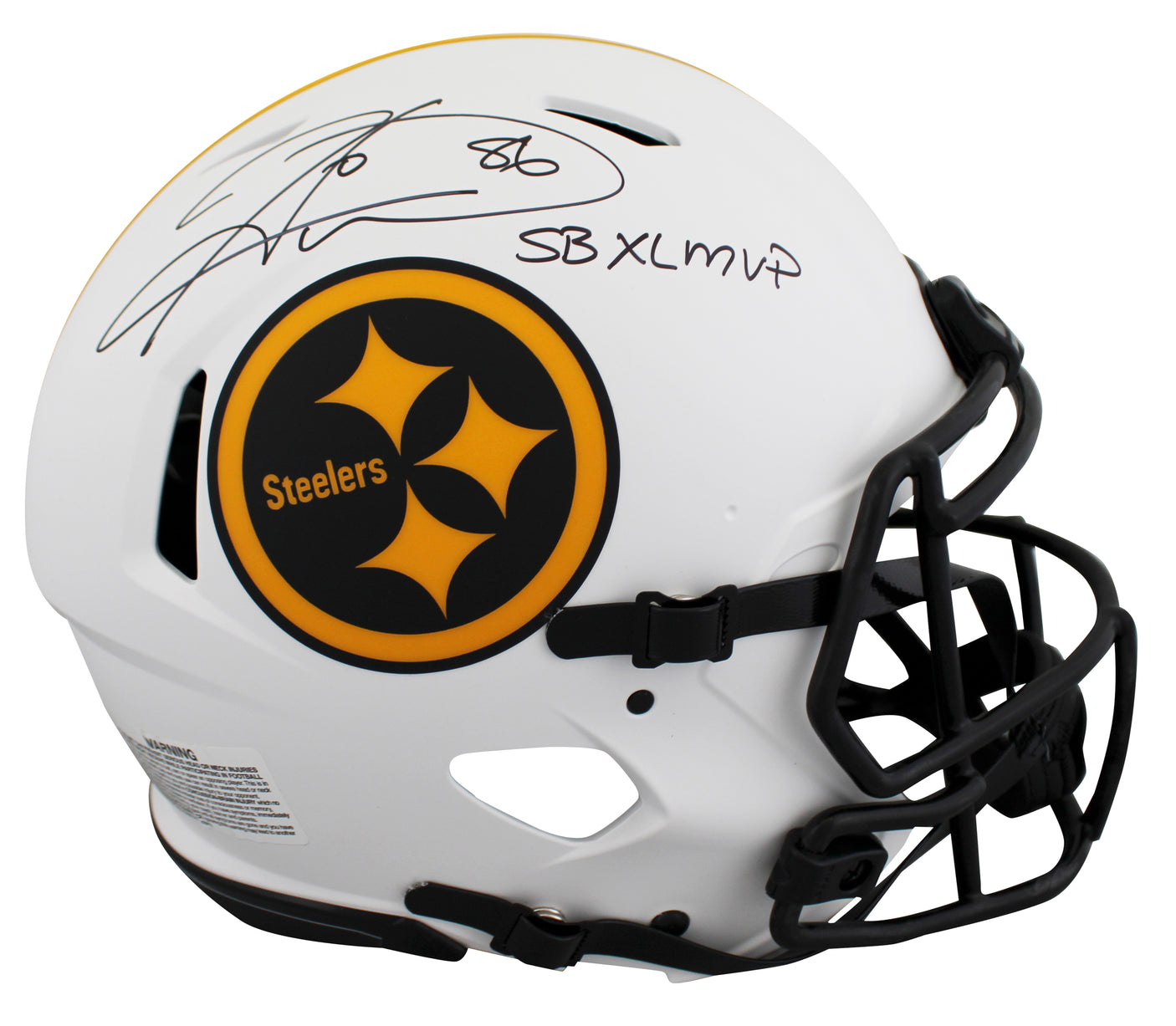Steelers Hines Ward "SB XL MVP" Signed Lunar F/S Speed Proline Helmet BAS Wit