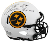 Steelers Hines Ward "SB XL MVP" Signed Lunar F/S Speed Proline Helmet BAS Wit