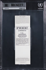 Magic Johnson Signed 1996 Lakers VS Hawks Ticket Stub Card Auto 10! BAS Slabbed