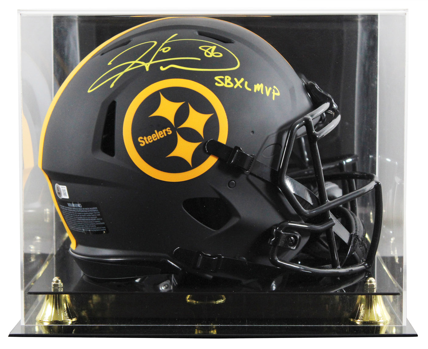 Steelers Hines Ward "SB MVP" Signed Eclipse F/S Speed Proline Helmet w/ Case BAS