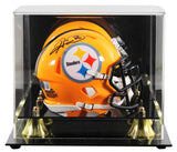 Steelers Hines Ward Signed 1962 Throwback Speed Mini Helmet w/ Case BAS Witness