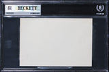 Nicolas Cage National Treasure Authentic 4x6 Index Card Autographed BAS Slabbed