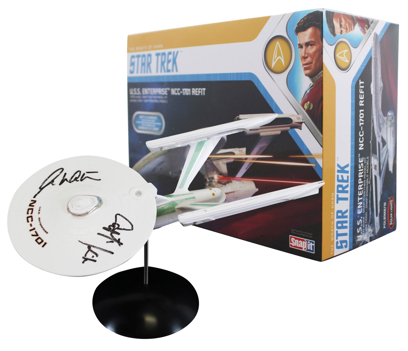 William Shatner Star Trek "Captain Kirk" Signed U.S.S. Enterprise Model BAS W