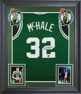 Kevin McHale Authentic Signed Green Pro Style Framed Jersey BAS Witnessed 2