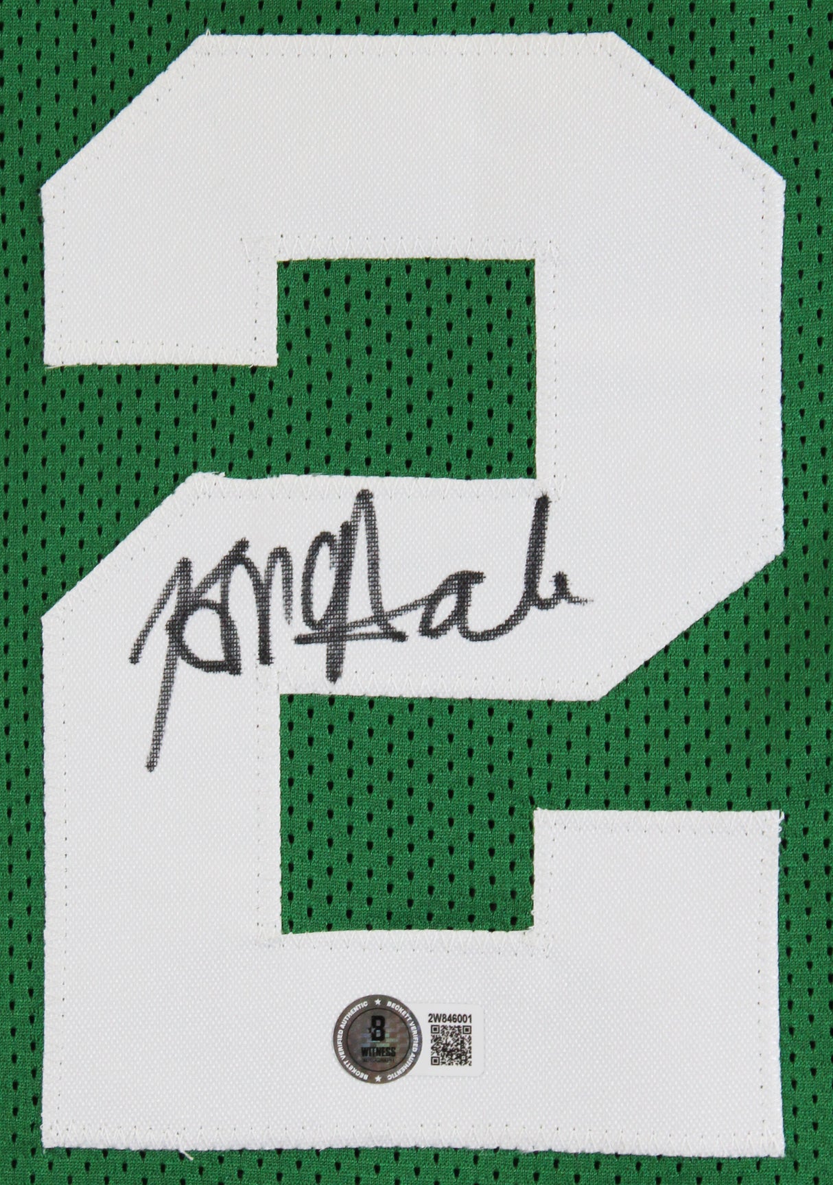 Kevin McHale Authentic Signed Green Pro Style Jersey Autographed BAS Witnessed 2