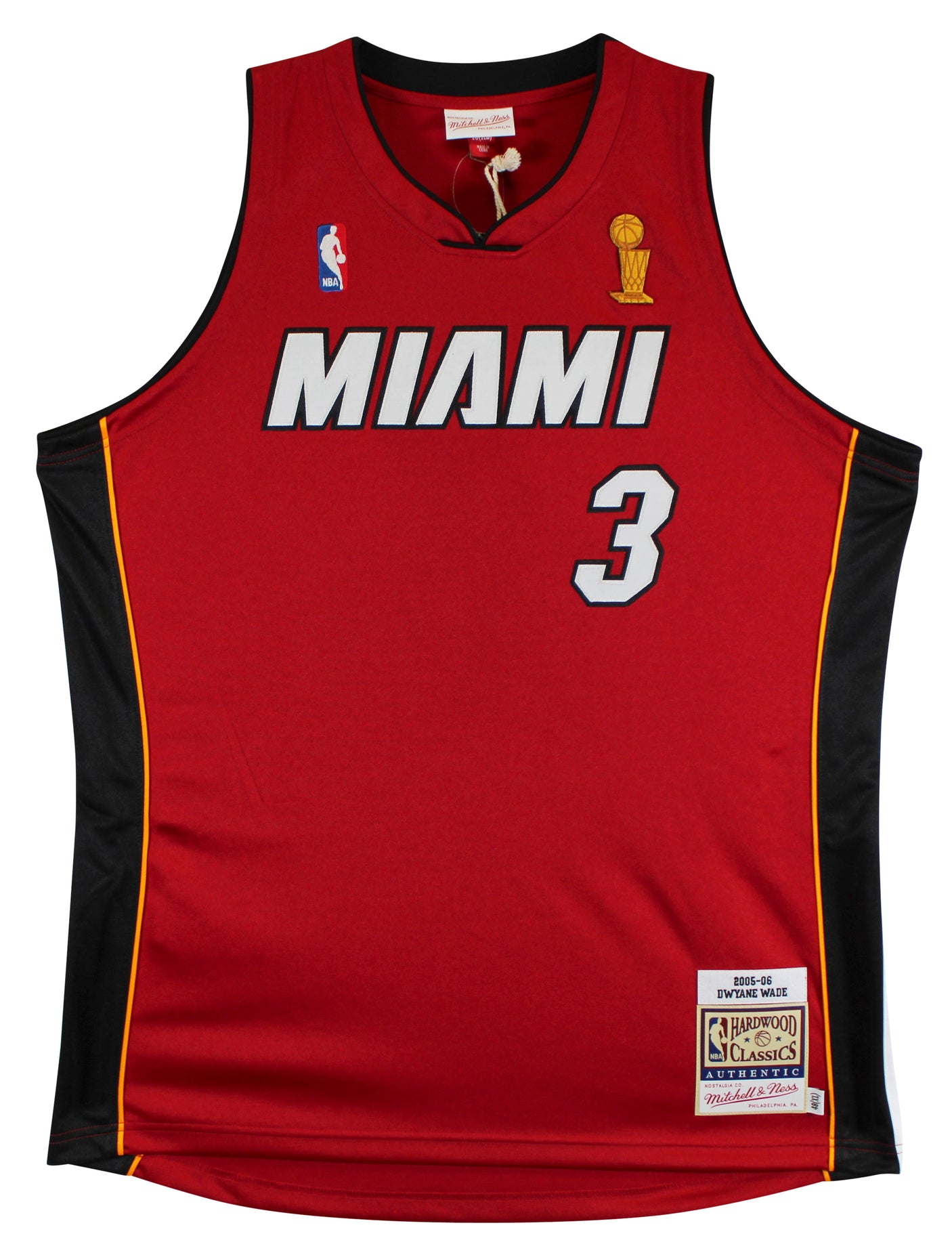 Heat Dwyane Wade Signed 2005-06 Red Mitchell & Ness Authentic Jersey Fanatics