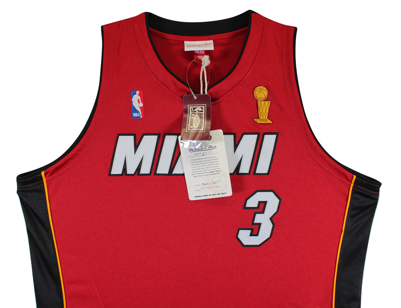 Heat Dwyane Wade Signed 2005-06 Red Mitchell & Ness Authentic Jersey Fanatics