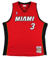 Heat Dwyane Wade Authentic Signed 2005-06 Red M&N HWC Swingman Jersey Fanatics