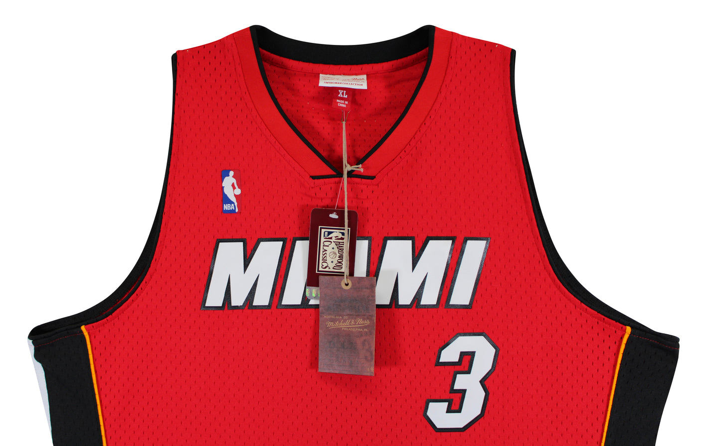 Heat Dwyane Wade Authentic Signed 2005-06 Red M&N HWC Swingman Jersey Fanatics