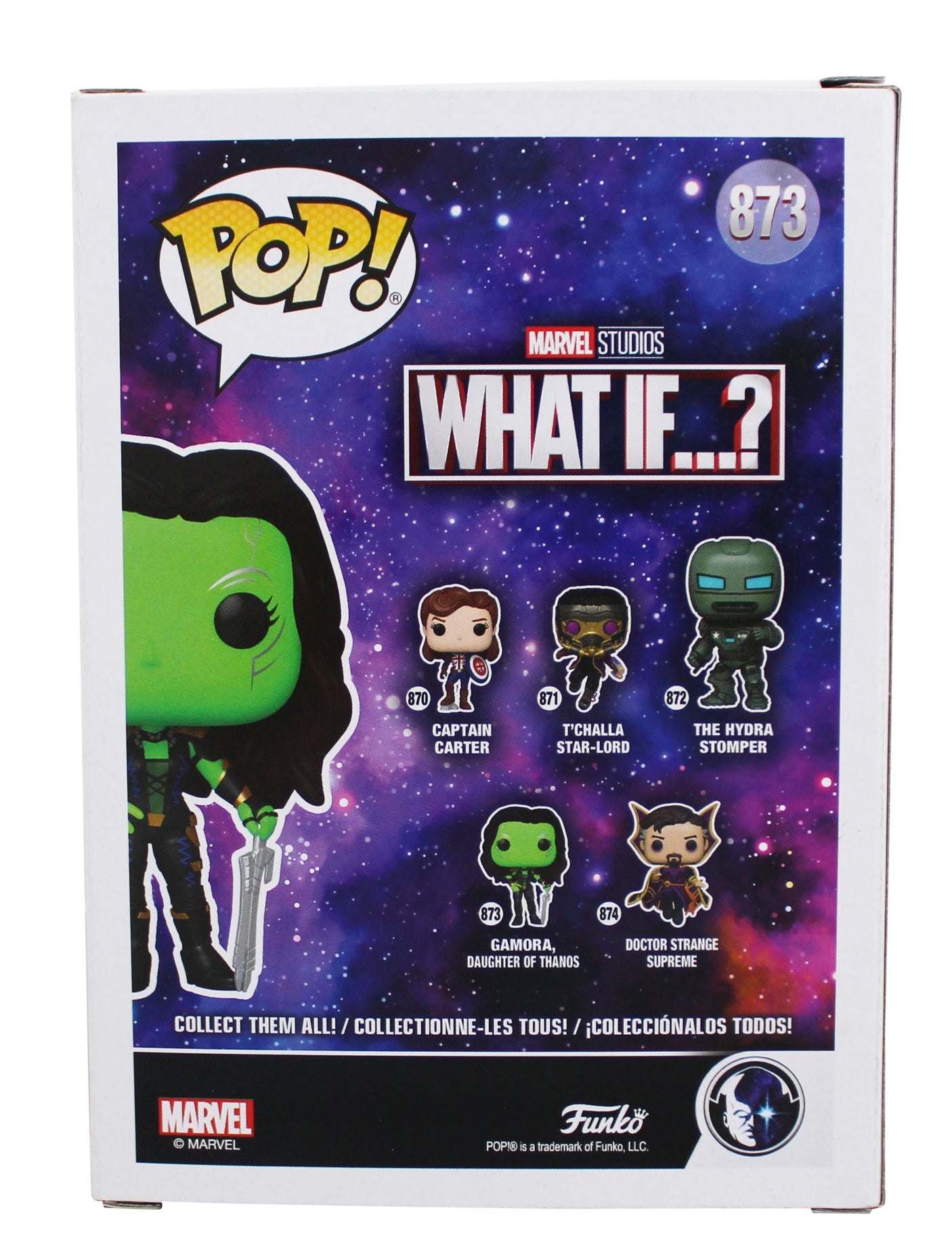 Zoe Saldana Guardians of the Galaxy Signed #873 Funko Pop Figure BAS #BP13136