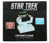 William Shatner Star Trek "Captain Kirk" Signed 1:6 FX Captain's Chair BAS Wit