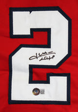 Juan Soto Authentic Signed Red Pro Style Jersey BAS Witnessed #WL84258