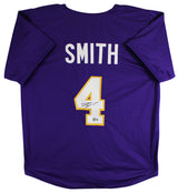 LSU Josh Smith Authentic Signed Purple Pro Style Jersey BAS Witnessed #3W294261