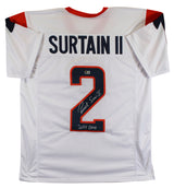 Patrick Surtain II "2024 DPOY" Signed White Pro Style Jersey BAS Witnessed