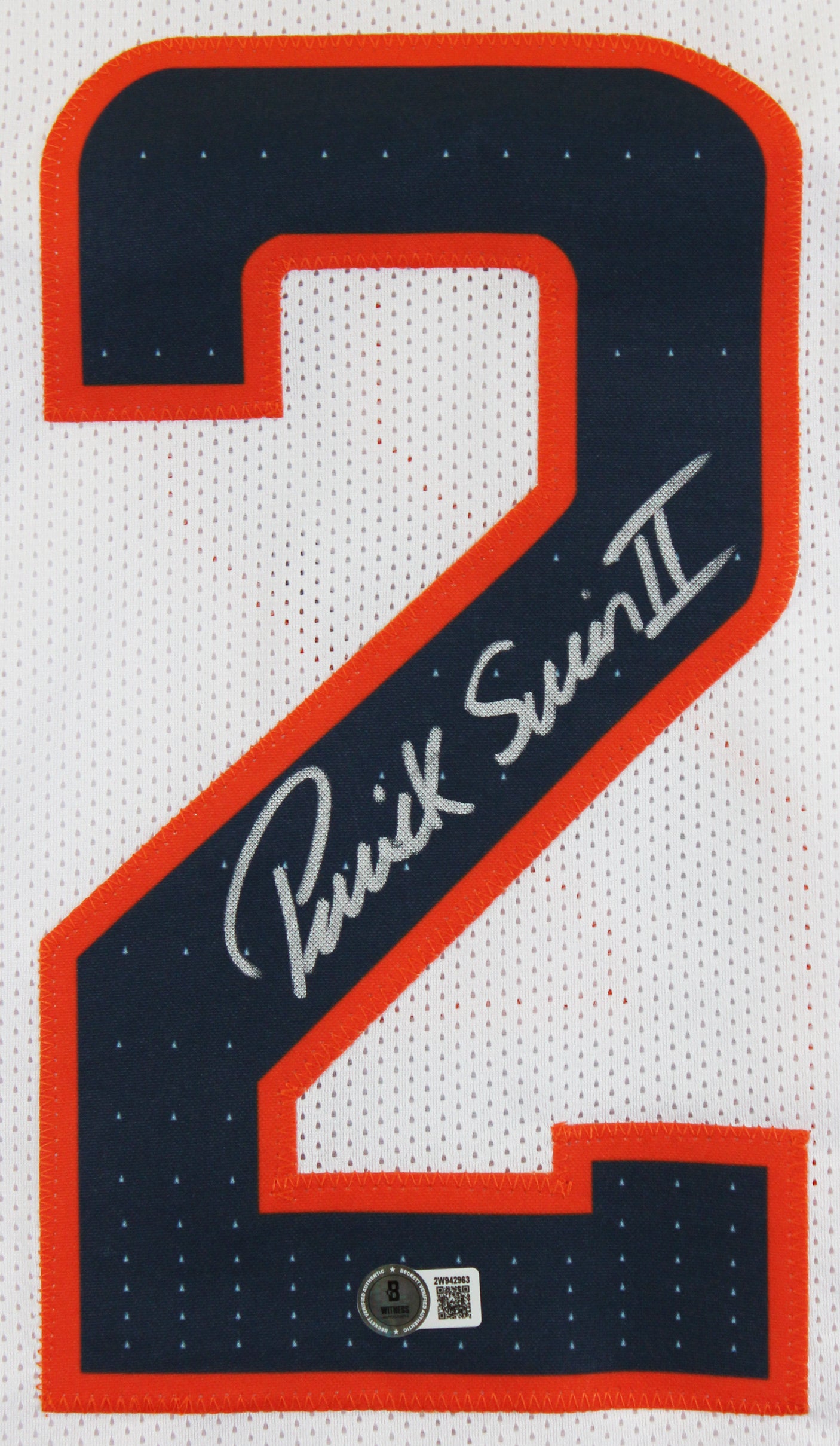 Patrick Surtain II Authentic Signed White Pro Style Jersey BAS Witnessed