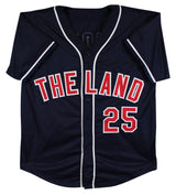 Jim Thome Authentic Signed Navy Blue Pro Style Jersey Autographed BAS Witnessed