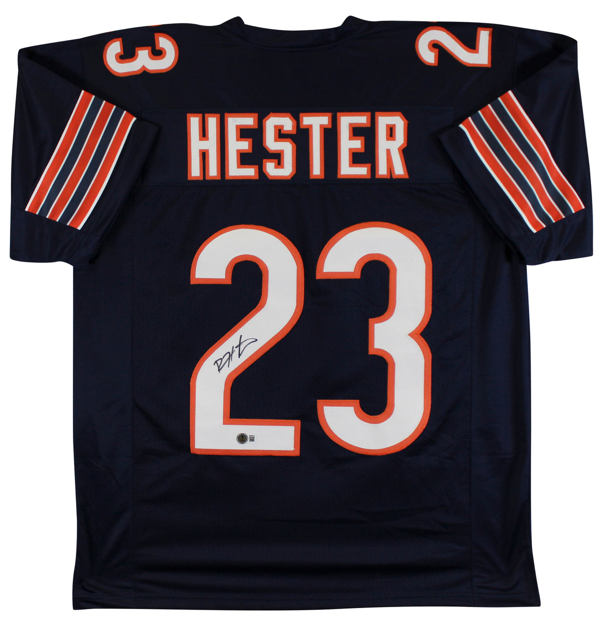 Devin Hester Authentic Signed Navy Pro Style Jersey Autographed BAS Witnessed