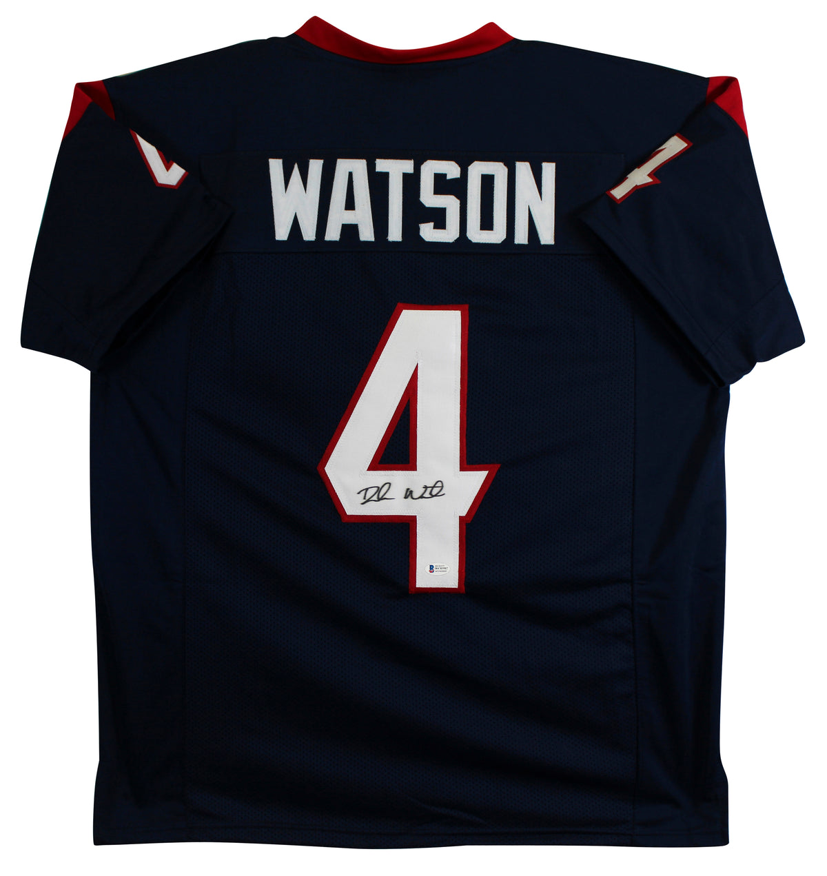 Deshaun Watson Authentic Signed Navy Pro Style Jersey BAS Witnessed #WC03987