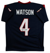 Deshaun Watson Authentic Signed Navy Pro Style Jersey BAS Witnessed #WC03987