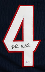 Deshaun Watson Authentic Signed Navy Pro Style Jersey BAS Witnessed #WC03987
